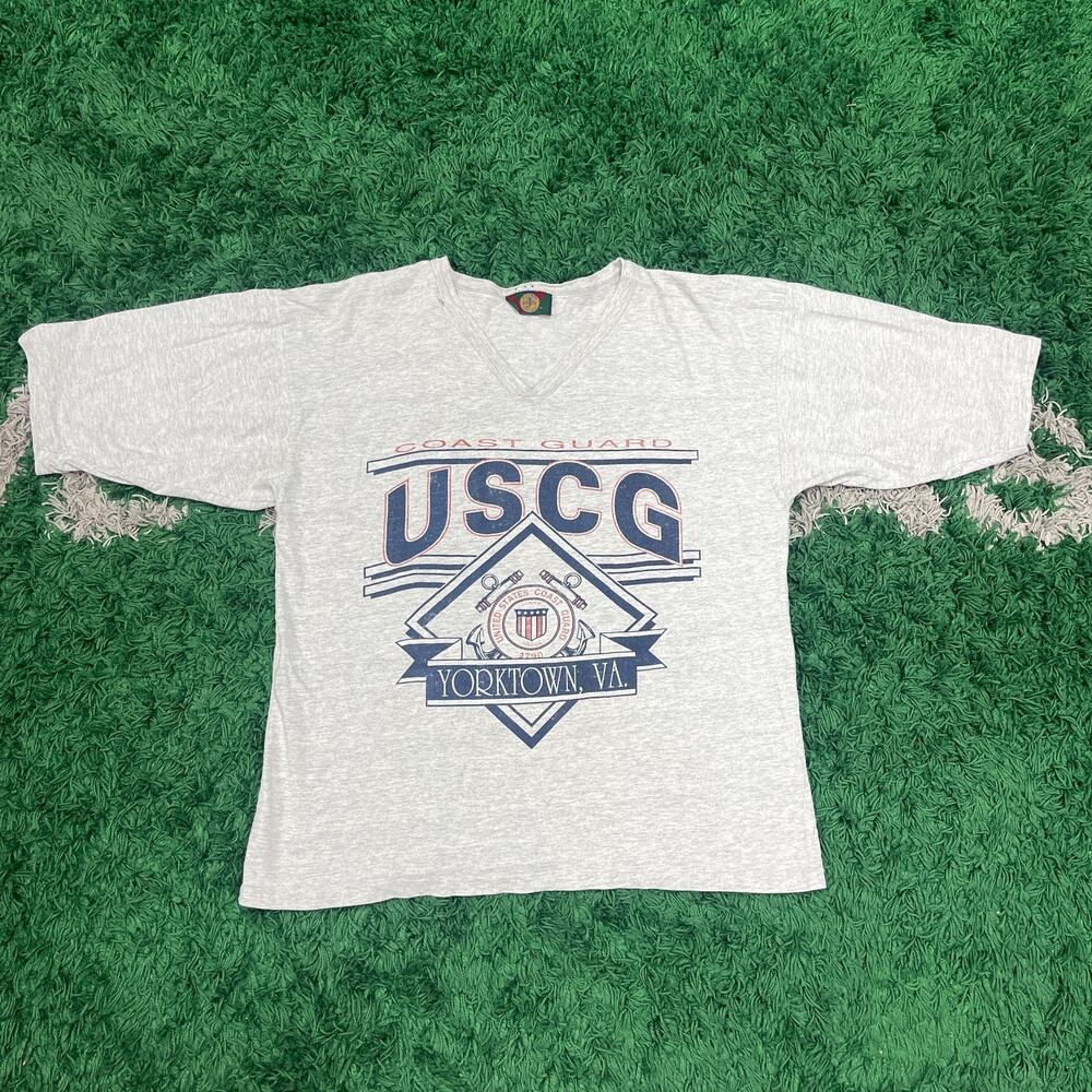 vintage United States Coast Guard (USCG) fitness Tee T Shirt Size Large L B10